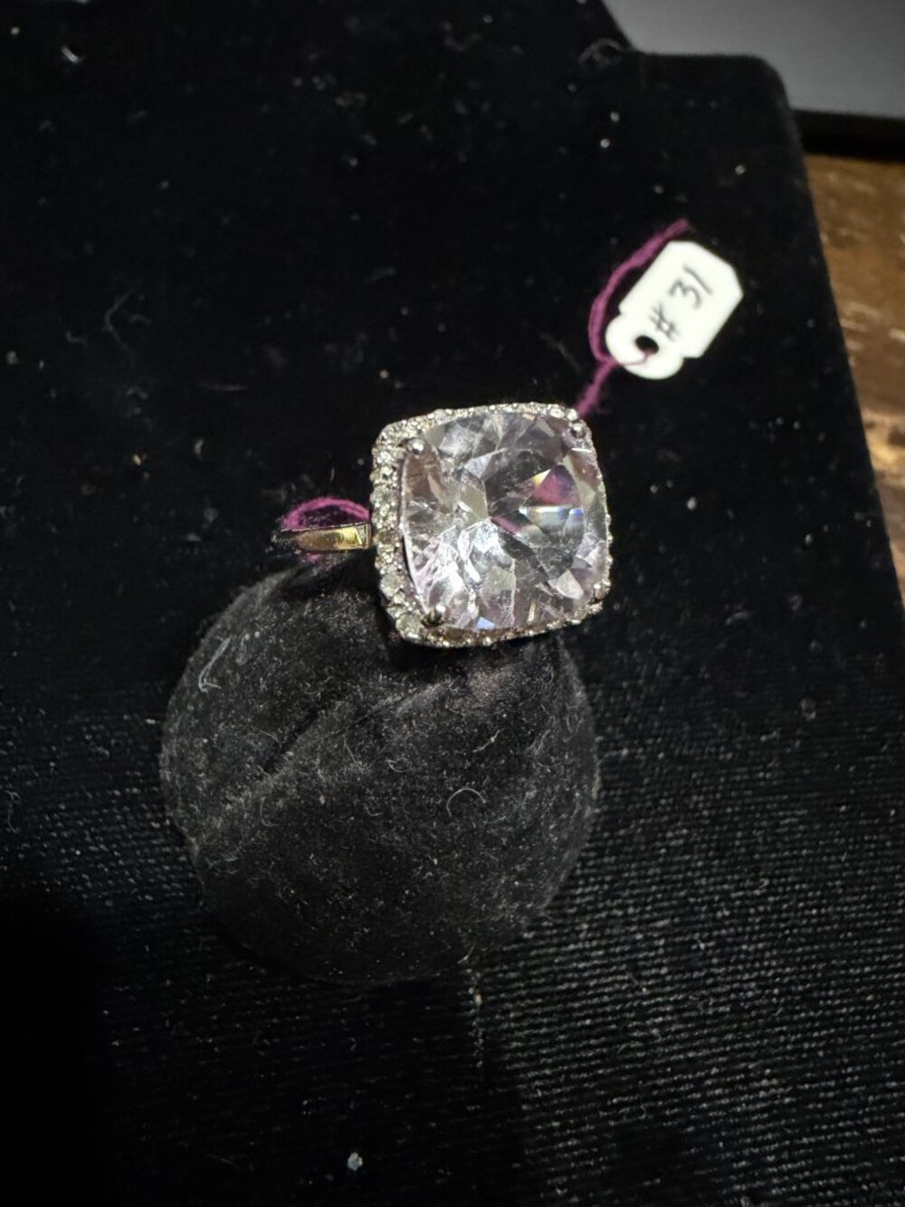 Sterling Silver Ring with unknown stone  Size 7